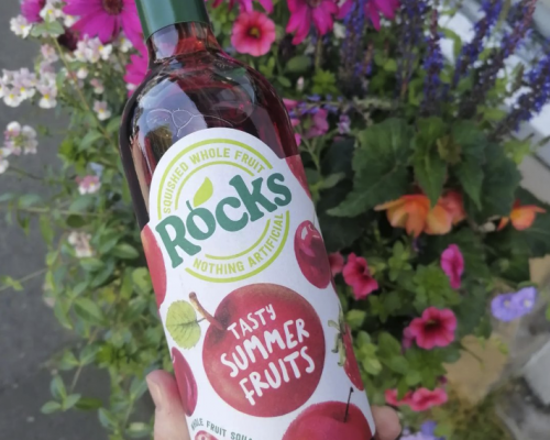 New Rocks tasty summer fruits cordial now in stock