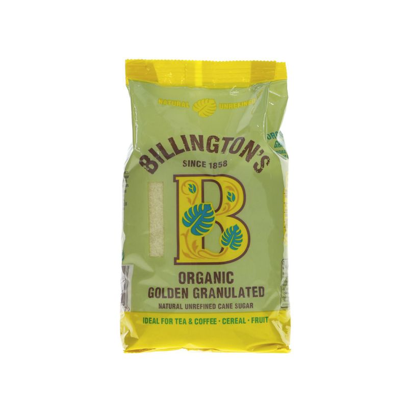 Billington’s Organic Golden Granulated Unrefined Cane Sugar (500g)