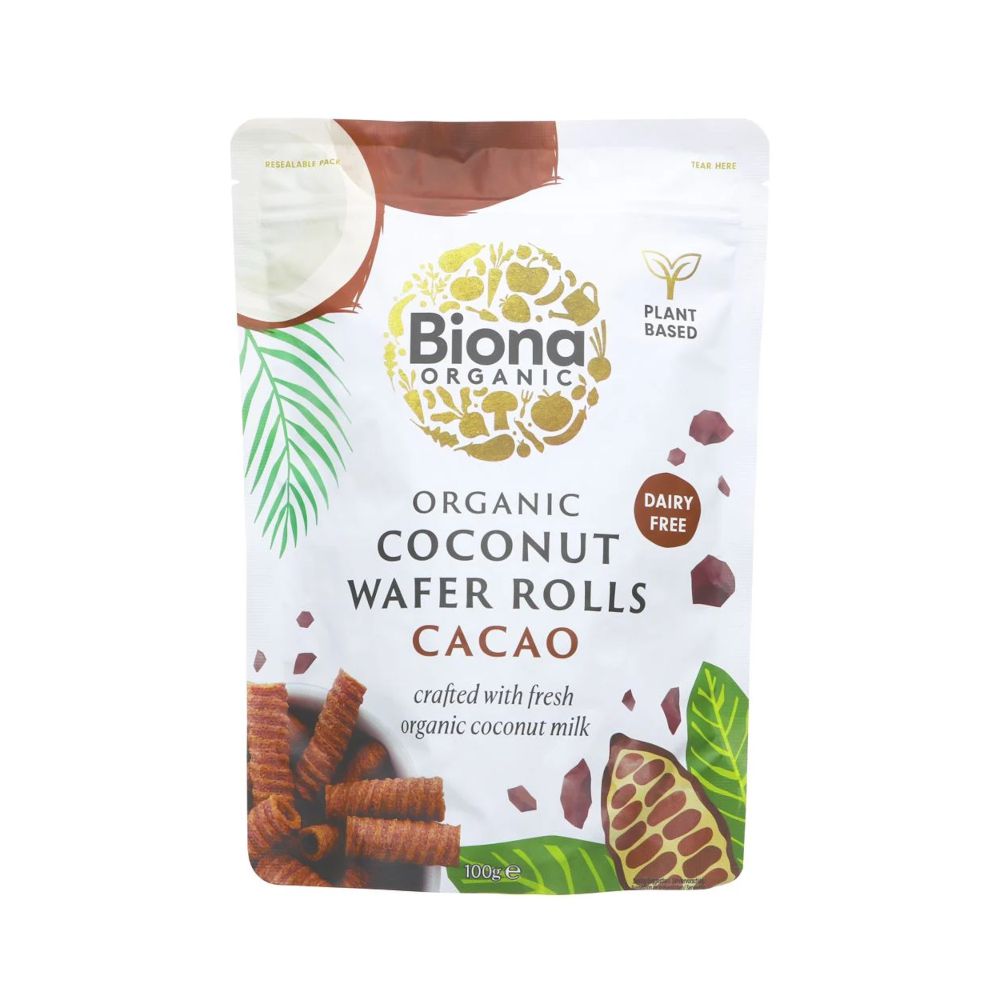 Biona Coconut Rolls Cacao (100g)