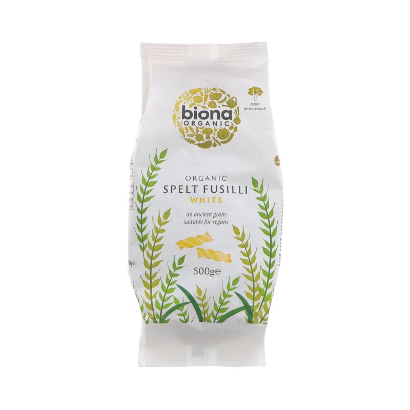 Biona Organic White Spelt Fusilli Pasta (500g)