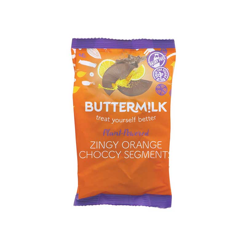 Buttermilk Zingy Orange Choccy Segments (100g)