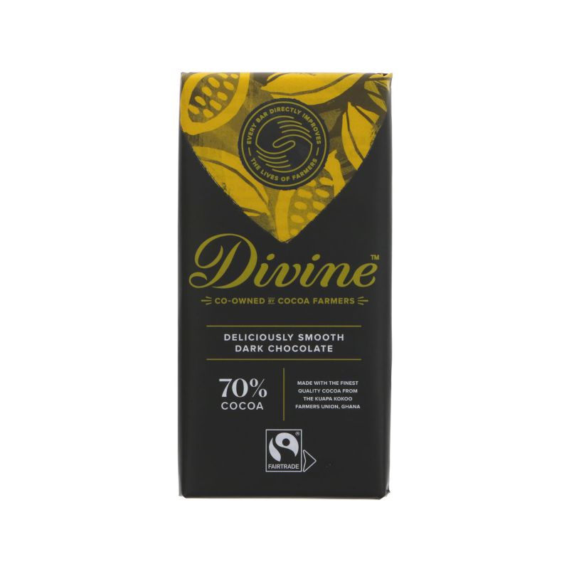 Divine Deliciously Rich 70% Dark Chocolate (90g)