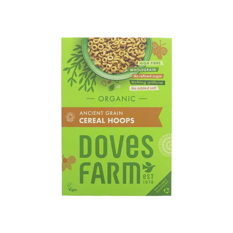 Doves Farm Ancient Grain Cereal Hoops (300g)
