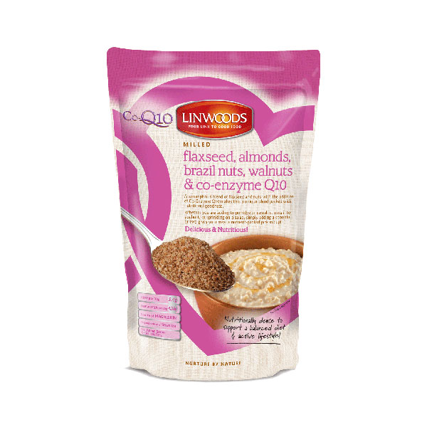 Linwoods Milled Flaxseed, Almonds, Brazil Nuts, Walnuts & Co-Enzyme Q10 (360g)
