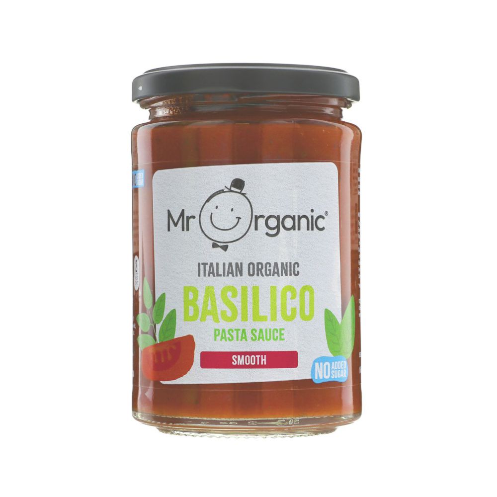 Mr Organic Basilico Pasta Sauce - Smooth (350g)