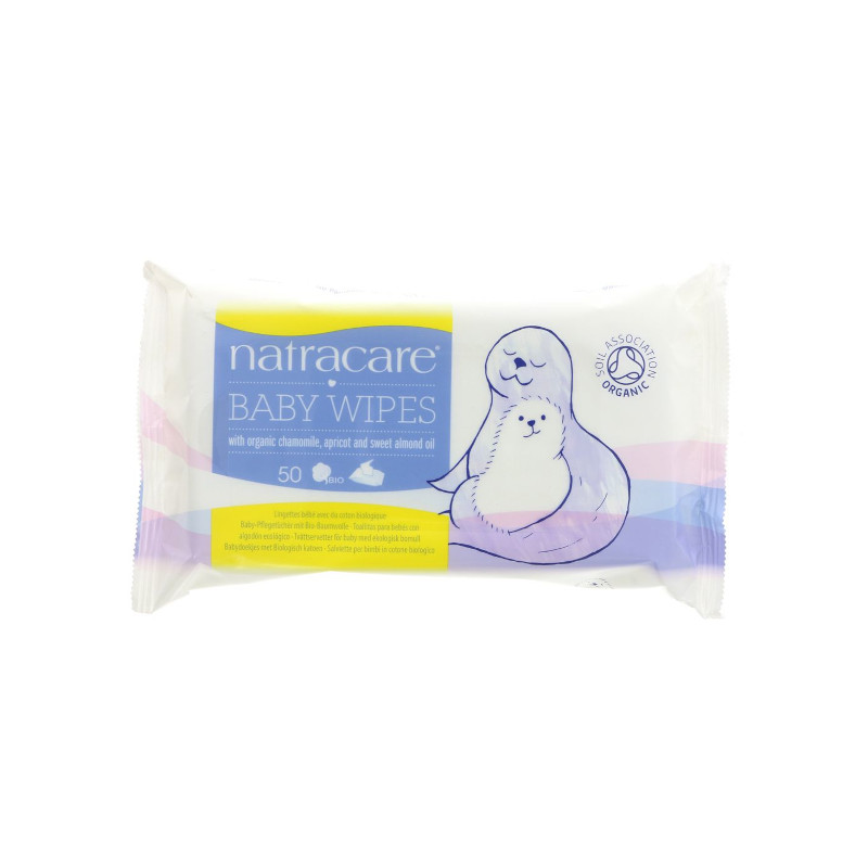Natracare Baby Wipes (50 wipes)