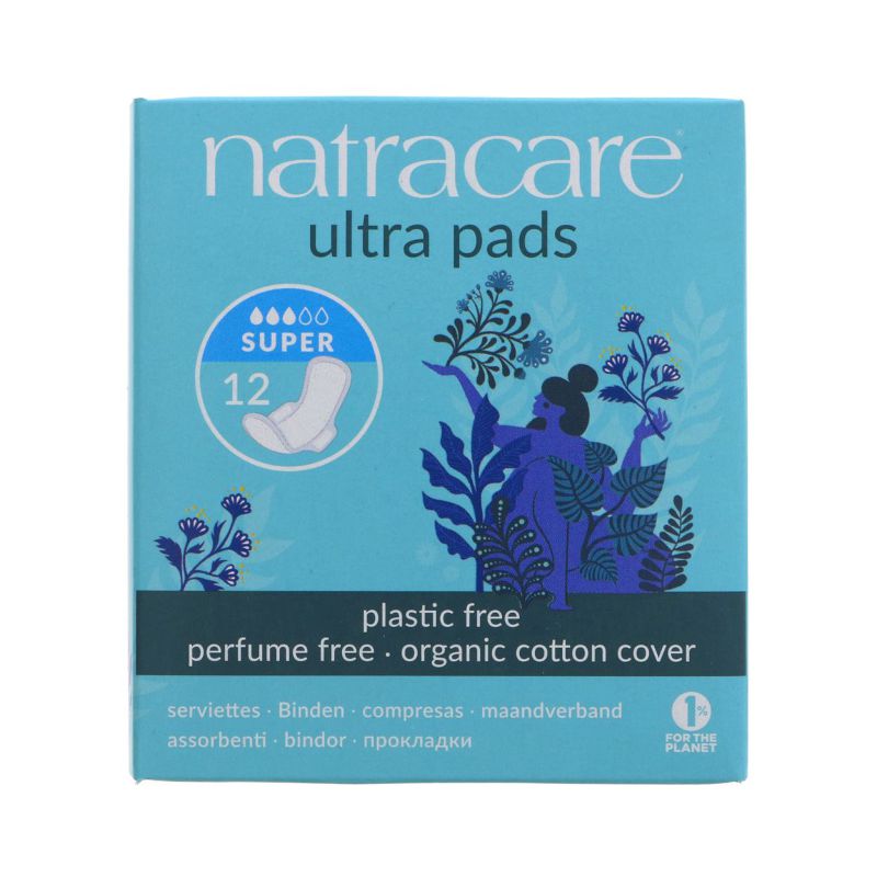 Natracare Organic Cotton Ultra Pads Super (12 pads)