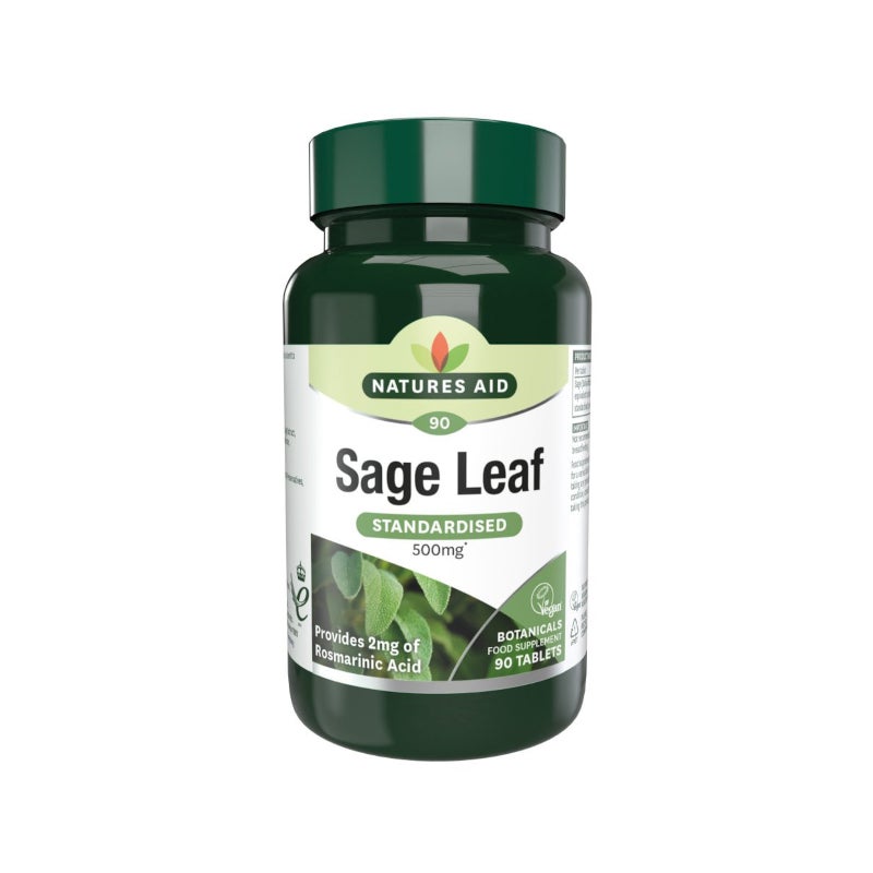 Natures Aid Standardised Sage Leaf Tablets (90 tabs)