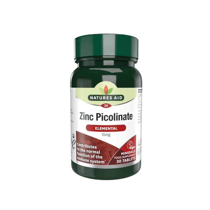 Natures Aid Zinc Picolinate 15mg (30 tabs)