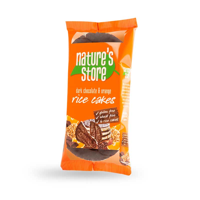 Store Rice Cakes Nature’s Store Dark Chocolate & Orange Rice Cakes (100g)