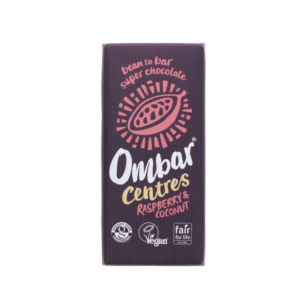 Ombar Centres Raspberry & Coconut (70g)