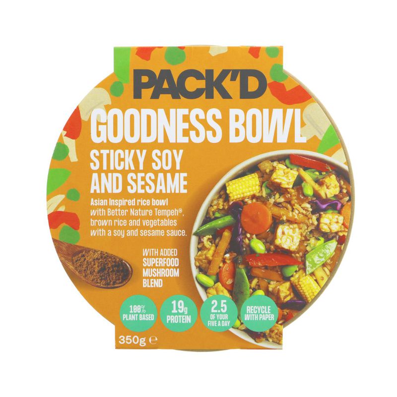 Pack’d Goodness Bowl Sticky Soy And Sesame (350g)