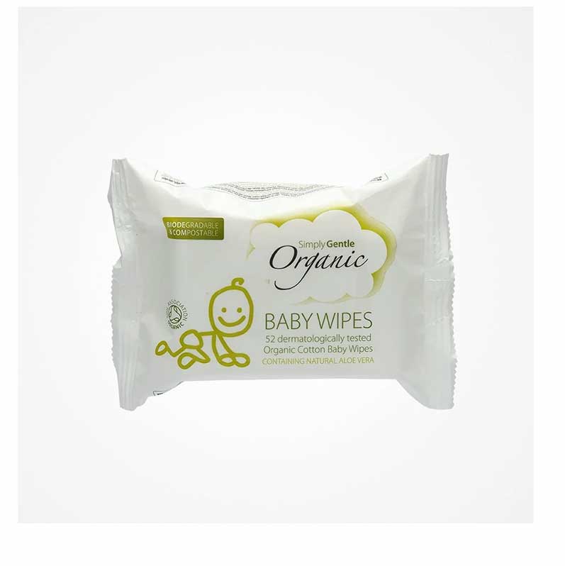 Simply Gentle Organic Baby Wipes (52 wipes)