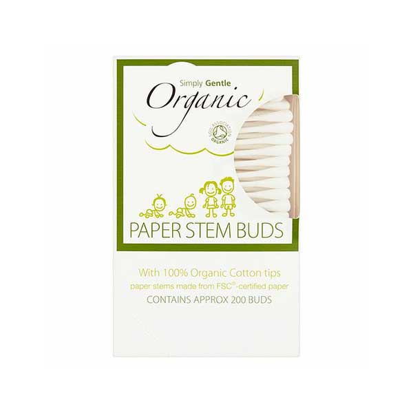 Simply Gentle Organic Paper Stem Buds (200 buds)
