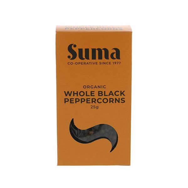 Suma Wholefoods Organic Black Peppercorn (25g)