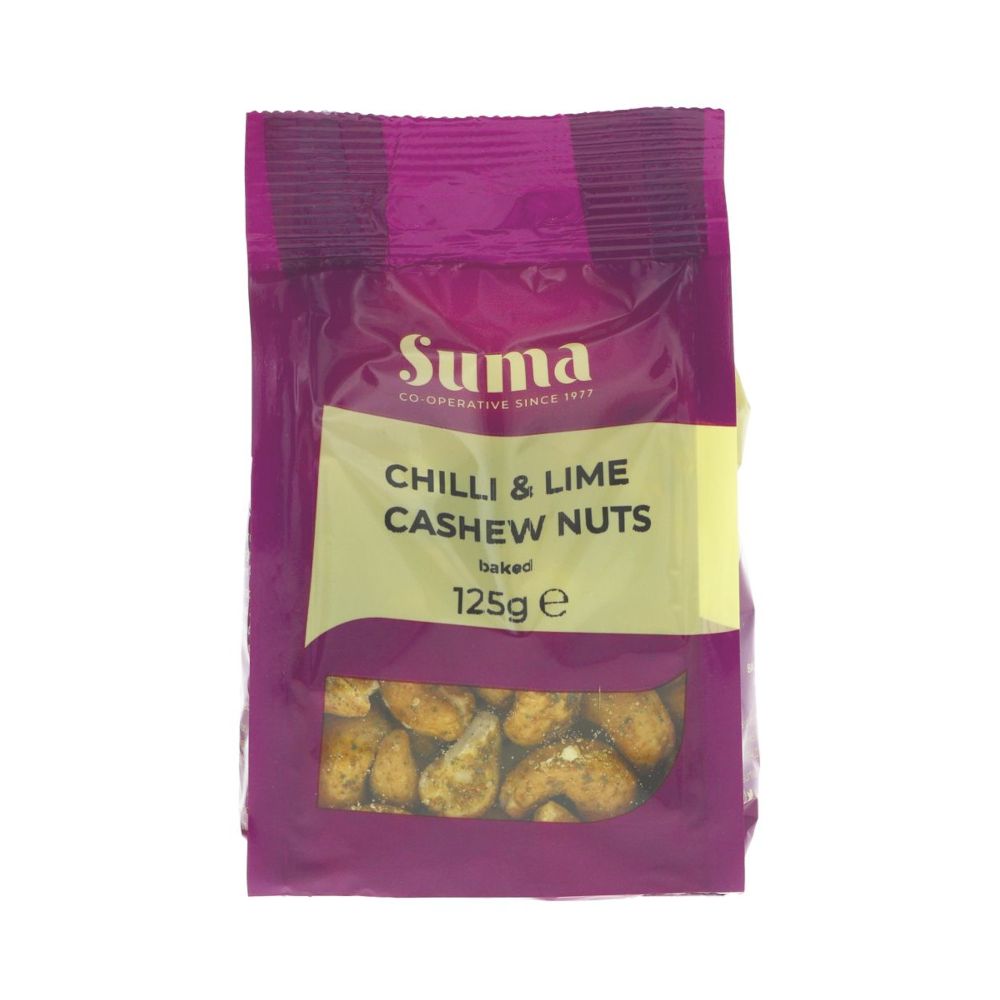 Suma Wholefoods Chilli & Lime Cashew Nuts (125g)