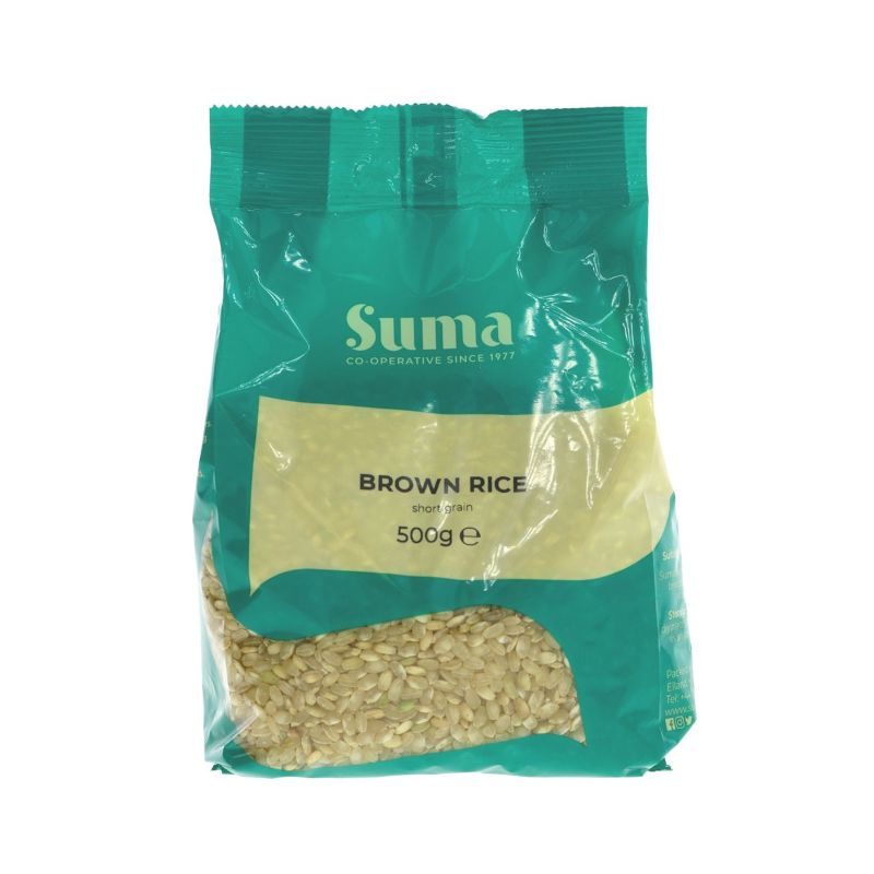 Suma Wholefoods Organic Short Grain Brown Rice (500g)