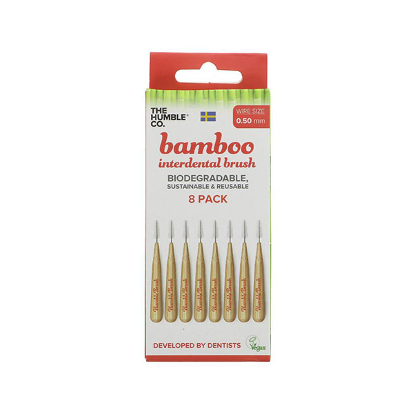 The Humble Co Bamboo Interdental Brush 0.50mm (8 pack)
