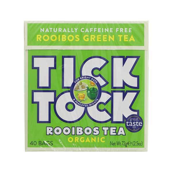 Tick Tock Organic Rooibos Green Tea (40 bags)