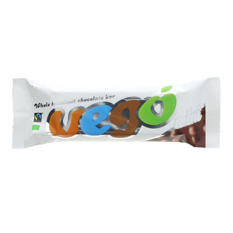 Vego Mini Whole Hazelnut Chocolate Bar (65g)
