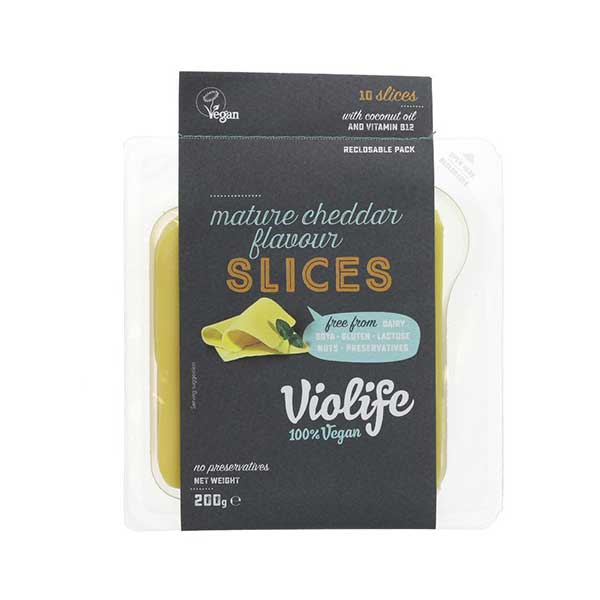 Violife Mature Cheddar Flavour Cheese Style Slices (200g)