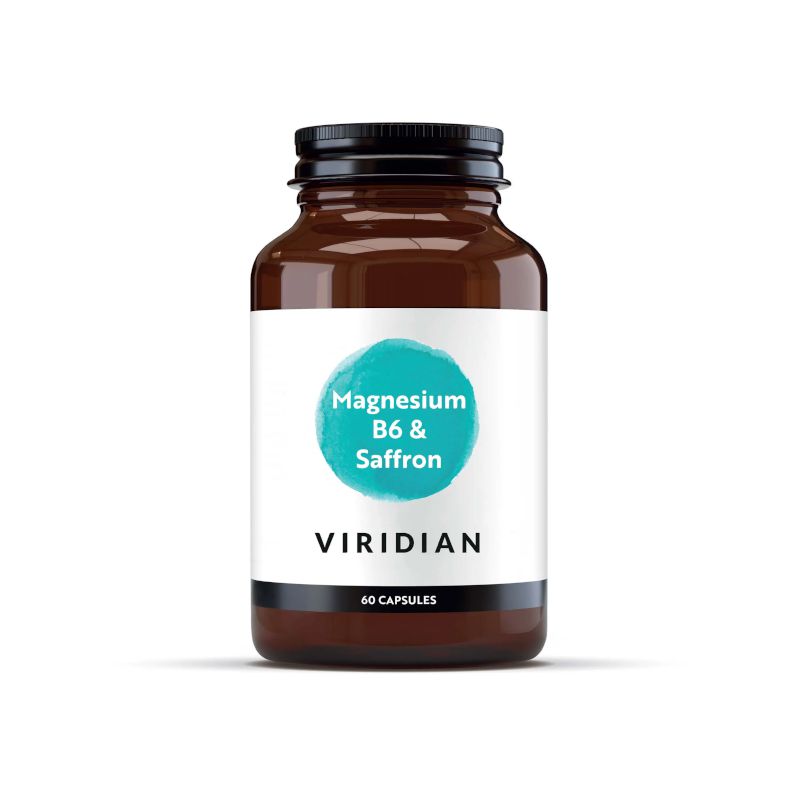 Viridian Magnesium, B6 & Saffron (60 caps)