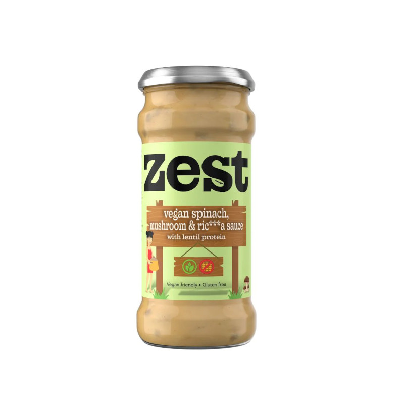 Zest Vegan Spinach Mushroom & Ricotta Sauce (340g)